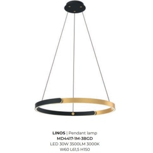 Lustra suspendata LED design modern LINOS - Img 2