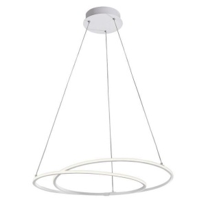 Lustra suspendata LED design modern Viarregio alb - Img 1
