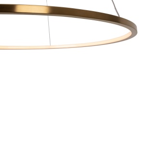 Lustra suspendata LED dimabila design modern QUEEN auriu periat, 50cm 117207 universul-luminii.ro