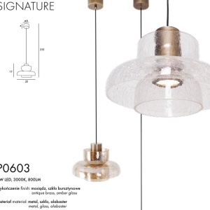 Lustra suspendata LED moderna Signature C 63397 universul-luminii.ro