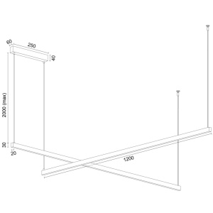 Lustra suspendata LED, Otel, Auriu, MIAMI 246117 universul-luminii.ro