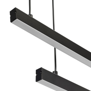 Lustra suspendata LED, Otel, Negru, MIAMI 246127 universul-luminii.ro