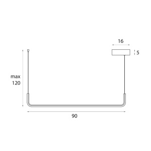 Lustra suspendata liniara LED Urus - Img 3