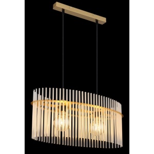 Lustra suspendata, Metal Auriu Mat, Sticla Opaca, GORLEY 15698H3M GL 247397 universul-luminii.ro