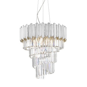 Lustra suspendata moderna design deosebit GLADIUS crom - Img 2