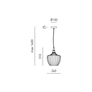 Lustra suspendata, Pendul CLEOFE ambra, alb, cobalt sau ecru 230217 universul-luminii.ro