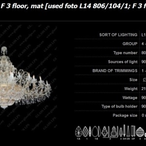 Lustra XXXL Maria Theresa cu 104 brate, cristal Bohemia, L14 806/104/1 183237 universul-luminii.ro