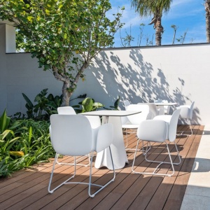 Masa de exterior / interior design modern premium PEZZETTINA TABLE 90x90x73 56014 Vondom