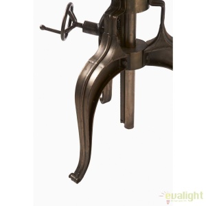 Masa design industrial cu inaltime reglabila, diametru 77cm, Grand Central 262820RM - Img 6