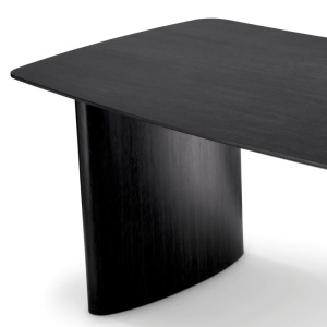 Masa design LUX Bergman S Charcoal grey, 230x120cm - Img 3