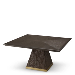 Masa dining design LUX Rexton 150x150cm, Ebony oak veneer - Img 7