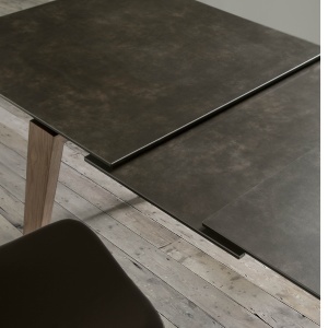 Masa dining extensibila design modern Walnut, 180-230x90cm AC-DT797 - Img 8