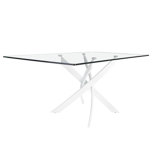 Masa dreptunghiulara design modern Veola alb, 180x95cm - Img 5