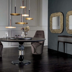 Masa eleganta design extravagant Pandora, 140cm - Img 2