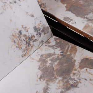Masa extensibila, Ceramica, Furnir nuc, UNIQUE 160-200cm - Img 3