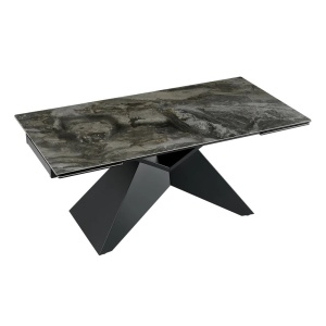 Masa Extensibila cu Blat Ceramic Taupe, DIAMOND 180-260cm - Img 2