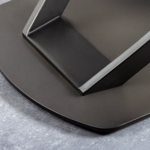 Masa extensibila cu design prin rotire Inception 130-190cm alb marmorat - Img 10