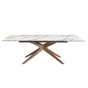 Masa extensibila deosebita design LUX Marble 160-240x100cm - Img 9