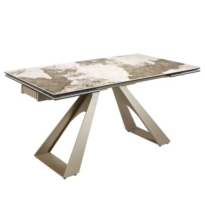Masa extensibila deosebita design LUX Porcelain Marble 160-240cm - Img 3