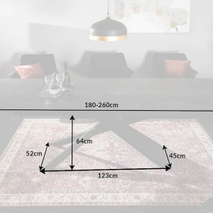 Masa extensibila moderna Euphoria 180-220-260cm, Lava A-6540170 VC - Img 6