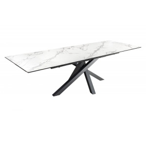 Masa extensibila moderna Marvelous alb 180-260cm