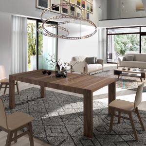 Masa extensibila Walnut, 160-210-260x100cm AC-GOB-N5303 - Img 7