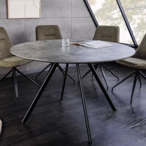Masa rotunda design gri beton ATELIER 100cm - Img 6