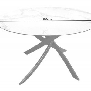 Masa rotunda design modern Alpine 120cm - Img 2