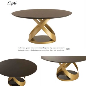 Masa rotunda eleganta design LUX Capri 140cm - Img 2