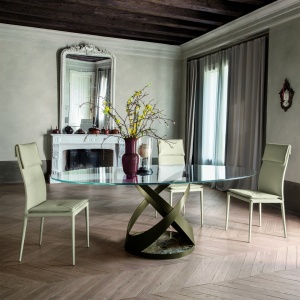 Masa rotunda eleganta design LUX Capri 140cm - Img 12