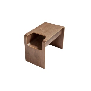 Masuta auxiliara cu spatiu pentru depozitare Walnut Wood - Img 3