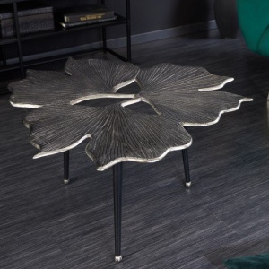 Masuta cu aspect deosebit Ginkgo Leafs 75cm, argintiu - Img 2