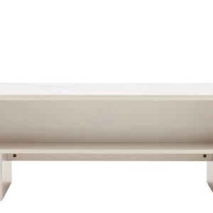 Masuta de cafea cu blat ceramic SAVOY 120cm alb - Img 5