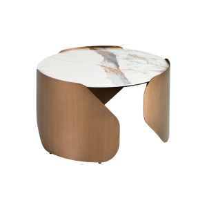 Masuta de cafea design LUX Porcelain Marble 80cm