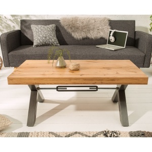 Masuta design industrial Thor 110cm, stejar salbatic A-38808 VC - Img 4