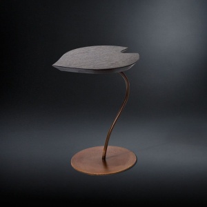 Masuta design LUX cu blat in forma de frunza, LEAF COR-TEN wenge 7511606.72