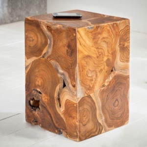 Masuta design unicat Square 30cm Teak - Img 4