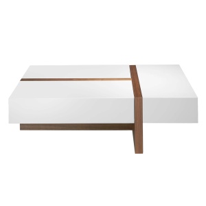 Masuta eleganta design LUX cu spatiu de depozitare Glossy White AC 2060 - Img 4