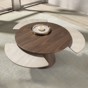 Masuta extensibila design LUX Walnut - Img 4