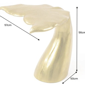 Masuta laterala design unic WILDLIFE WALFLOSSE 60cm auriu - Img 2