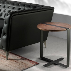 Masuta laterala eleganta design LUX Walnut AC 2054-MH1903B-NOGAL - Img 3