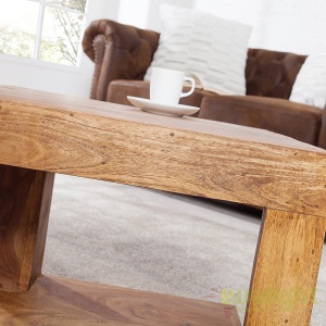 Masuta Living din lemn de trandafir Giant S 45cm Sheesham A-37459 VC - Img 4