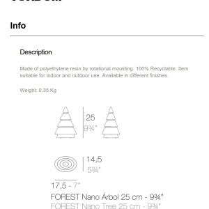 Mini Brad Decorativ NANO FOREST ILUMINAT LED RGBW Vondom 45417 universul-luminii.ro