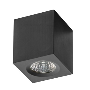 Mini Spot LED aplicat tavan/plafon NANO SQUARE negru - Img 1