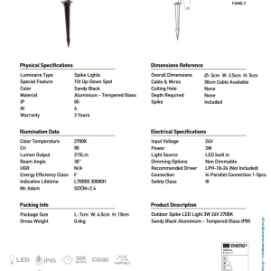 Mini Spot LED cu tarus iluminat exterior IP65 Eon negru - Img 4