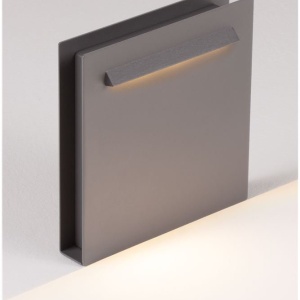 Mini Stalp de exterior LED 2700K, IP67 RECTO H-23cm gri inchis - Img 6