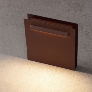 Mini Stalp de exterior LED 3000K, IP67 RECTO H-23cm corten - Img 3