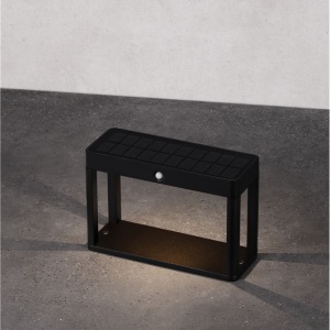 Mini Stalp LED solar iluminat exterior cu senzor de miscare IP65 BERNI H-15,5cm 229417 universul-luminii.ro