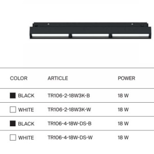 Modul LED, accesoriu pentru sina magnetica Exility, Parete Smart alb 18W 238697 universul-luminii.ro