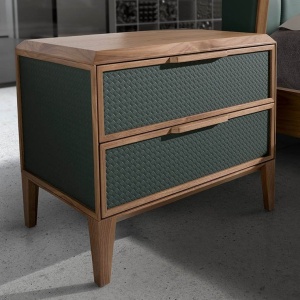 Noptiera cu 2 sertare design LUX Dark green